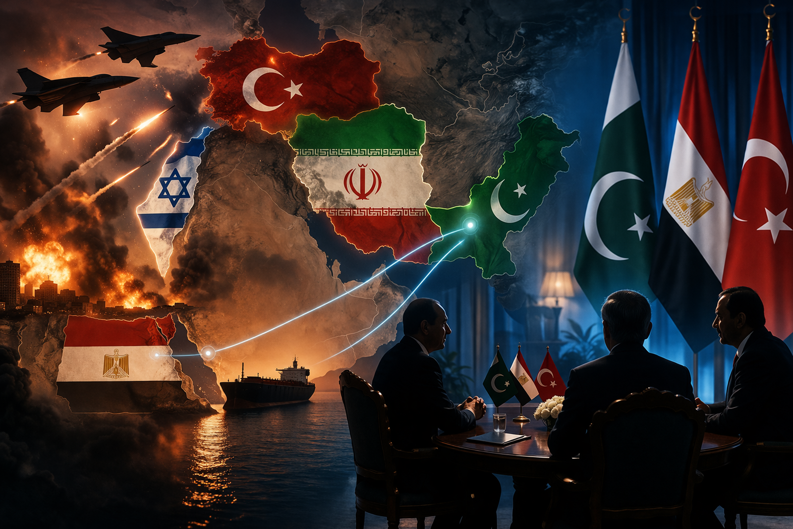 Iran-Israel Conflict: Pakistan FM Engages Egypt, Turkiye in Urgent Talks on West Asia Crisis